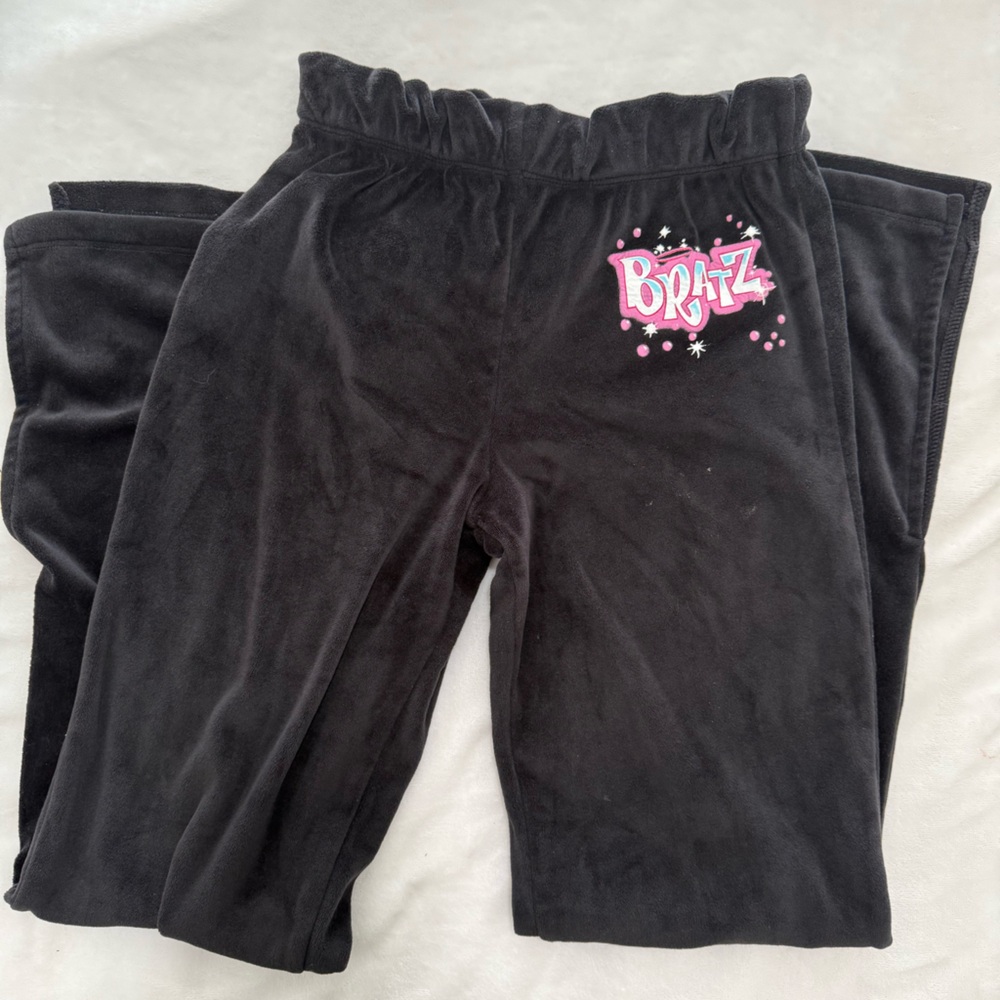 Bratz Black Velour Pant size XS